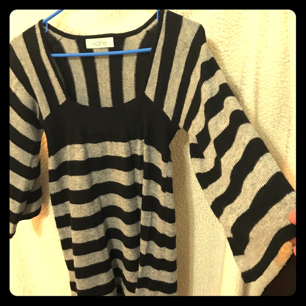 Karlie Stripped Sweater Dress